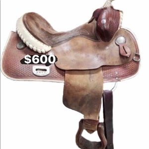 Custom reining saddle SQHB 14.5”